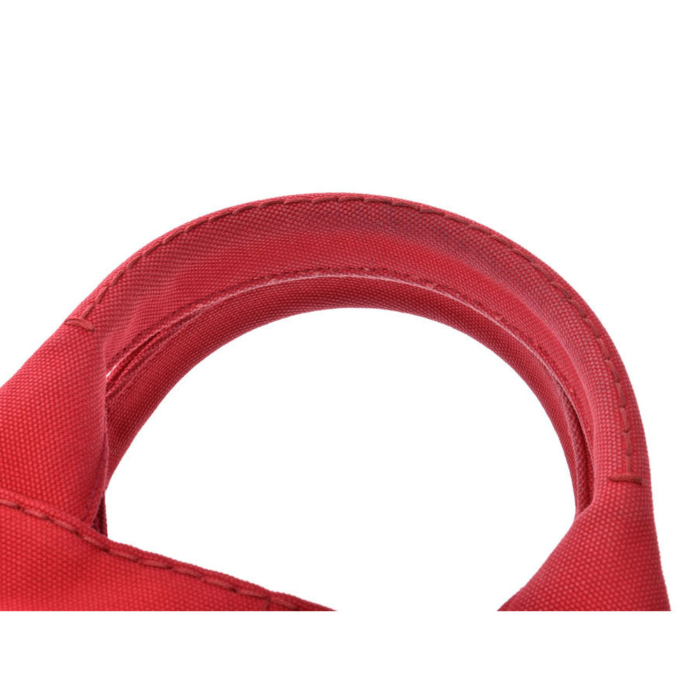 Prada red strap tote Canapa canvas bag - Picture 4 of 11